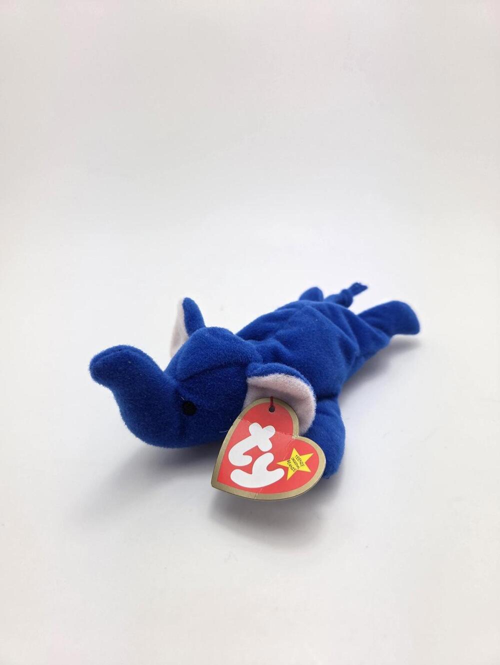Ty McDonald’s Teenie Beanie “Peanut” the Royal Blue Elephant (3 inch)!